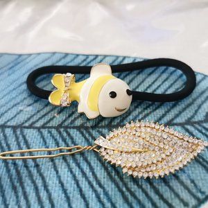 Brand new Elastic Hair Tie and Hair clip